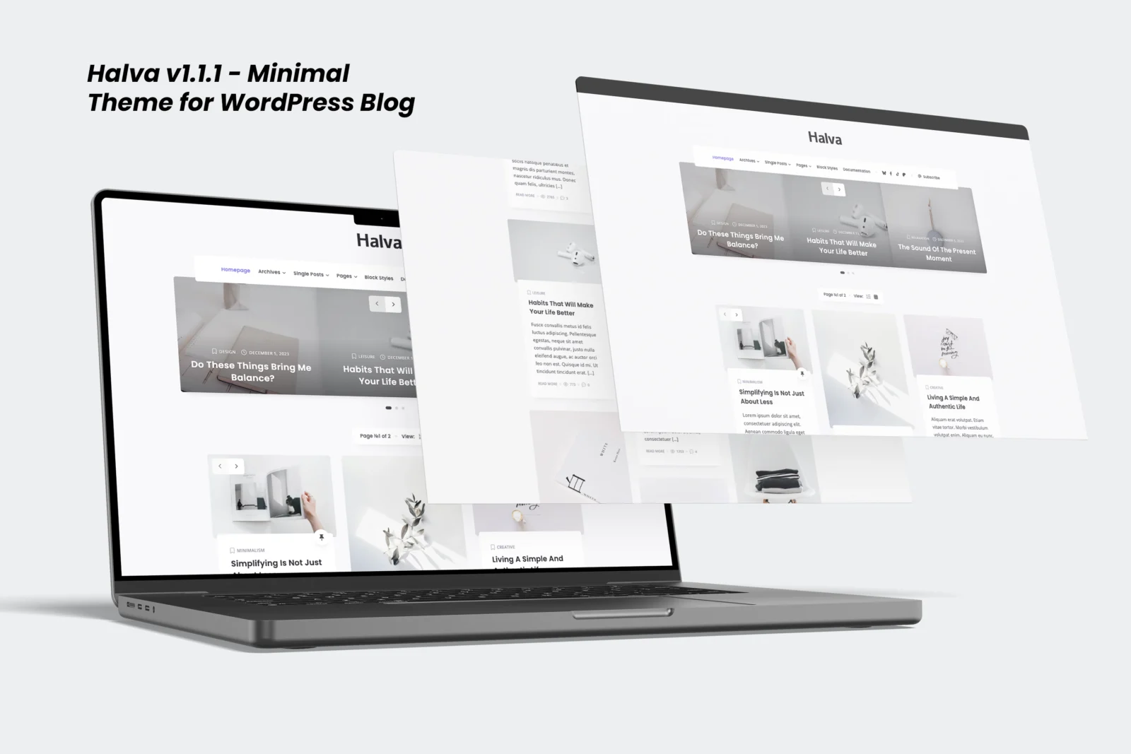 Halva v1.1.1 - Minimal Theme for WordPress Blog
