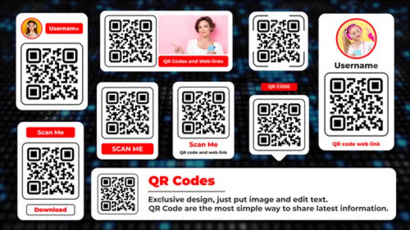 QR Code Modern Animation